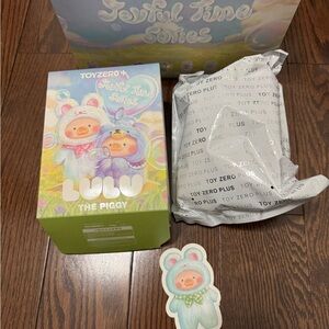 Authentic Lulu The Piggy Joyful Time Series Plush Blind Box - Fortune Bunny